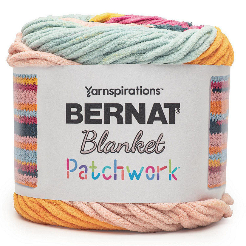 Bernat Blanket Patchwork Yarn-Tropical Splash Image