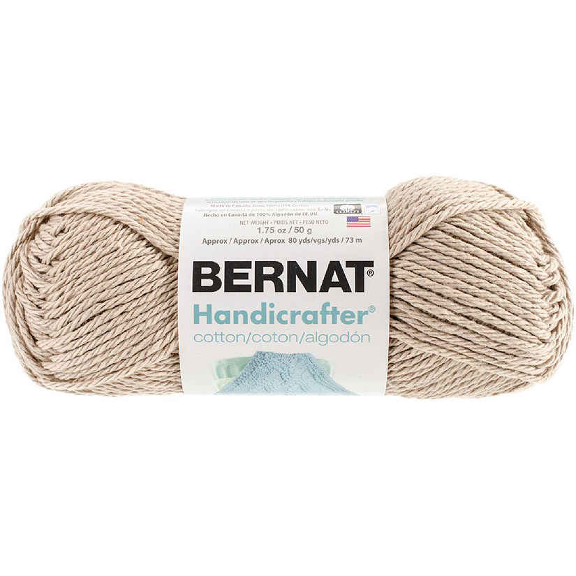Bernat Handicrafter Cotton Yarn - Solids-Jute Image
