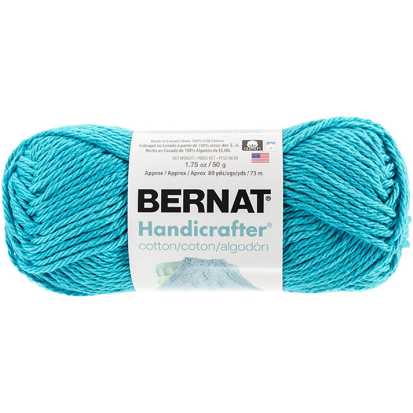 Bernat Handicrafter Cotton Yarn - Solids-Mod Blue Image
