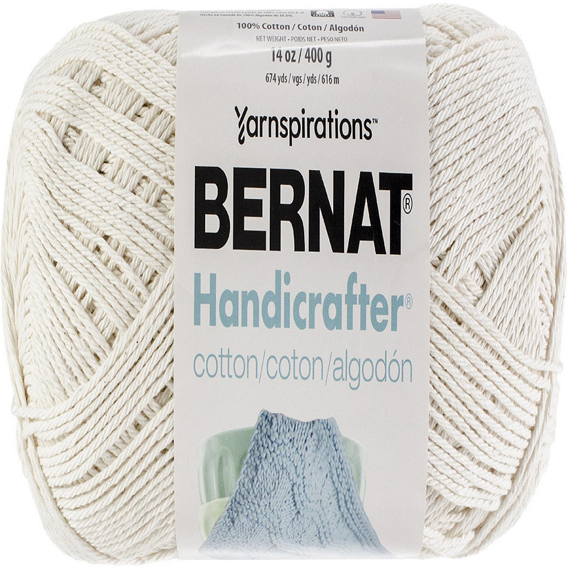 Bernat Handicrafter Cotton Yarn - Solids-Off White Image
