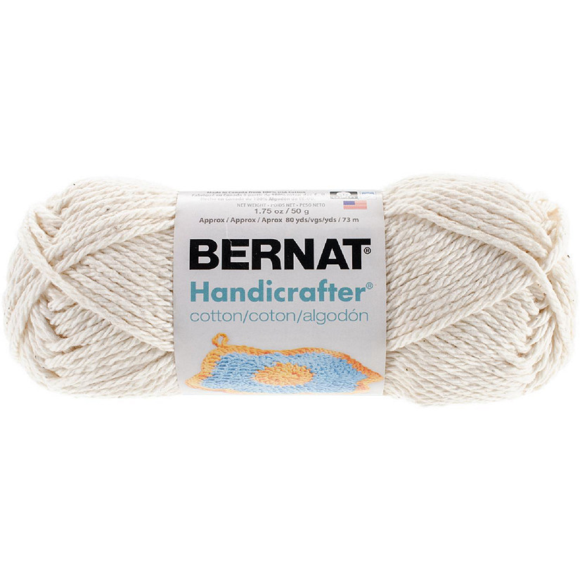Bernat Handicrafter Cotton Yarn - Solids-Off White Image