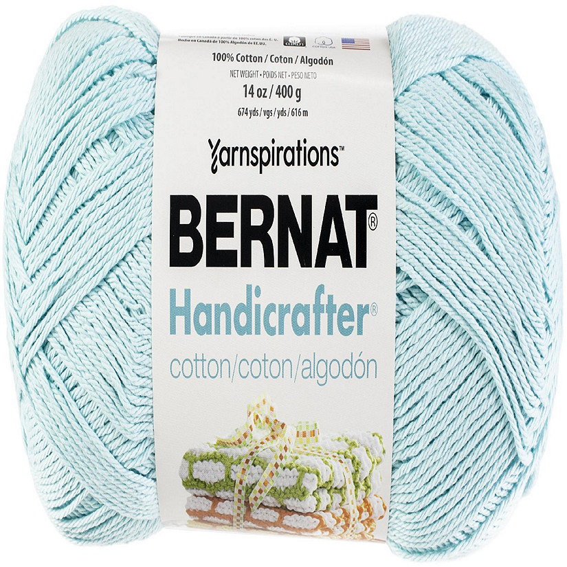 Bernat Handicrafter Cotton Yarn - Solids-Robin's Egg Image