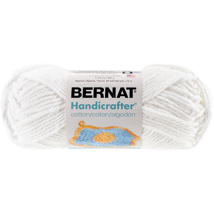 Bernat Handicrafter Cotton Yarn - Solids-White Image