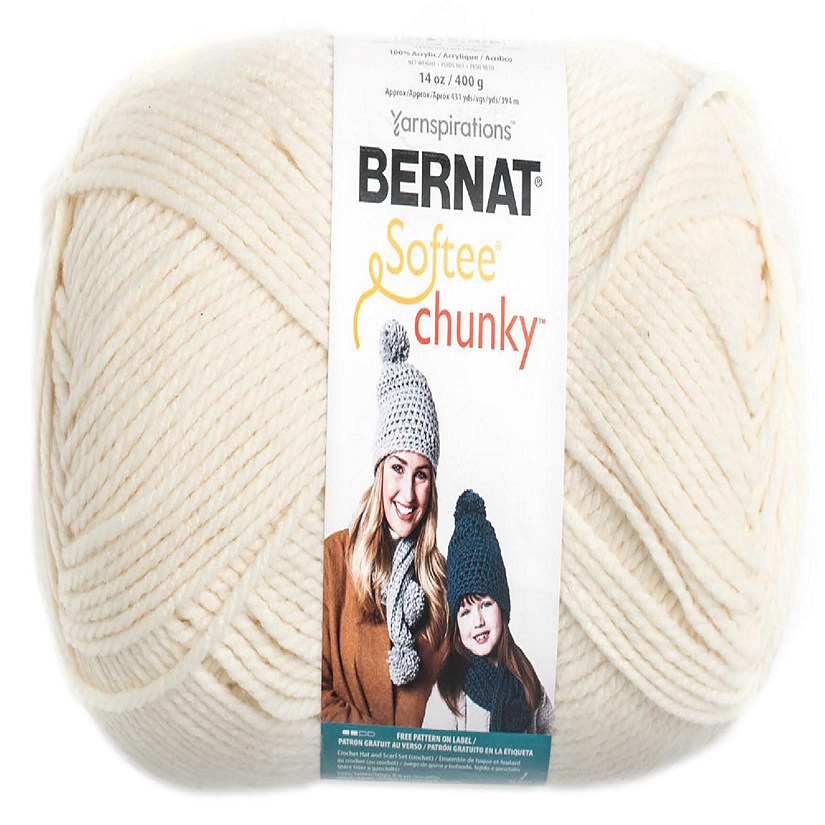 Bernat Softee Chunky Big Ball Yarn - Solids-Aran Image
