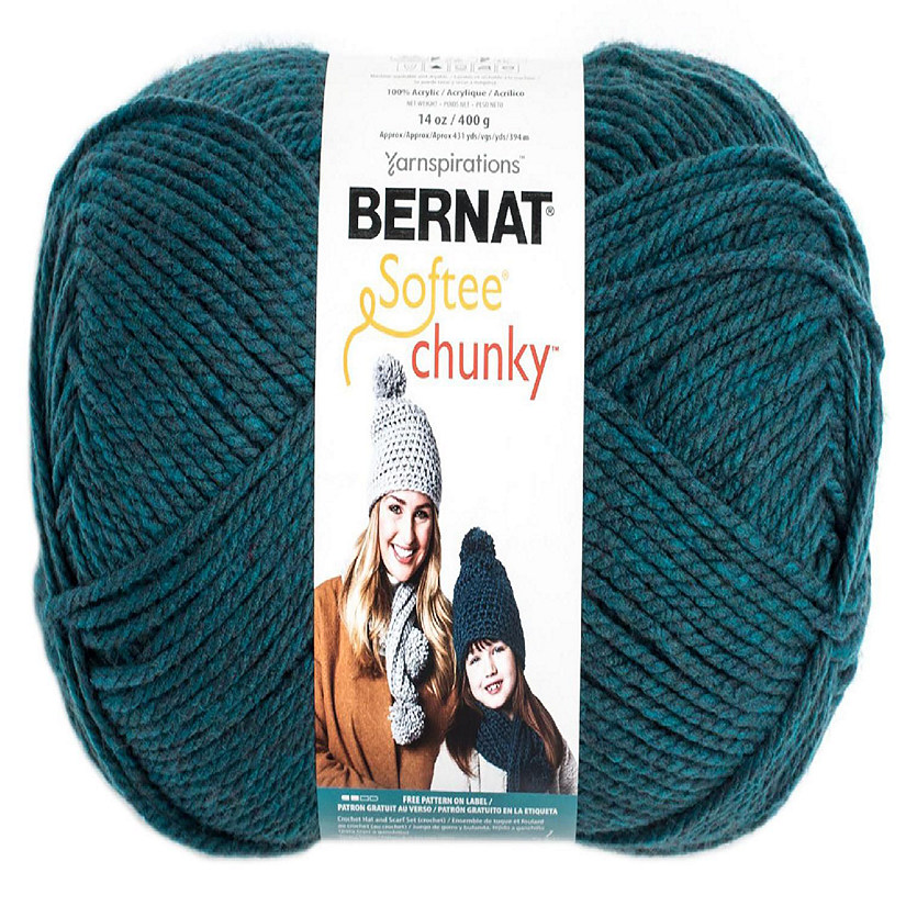 Bernat Softee Chunky Big Ball Yarn - Solids-Teal Image
