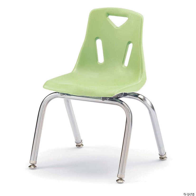 Berries Stacking Chair With Chrome-Plated Legs - 14" Ht - Key Lime Image