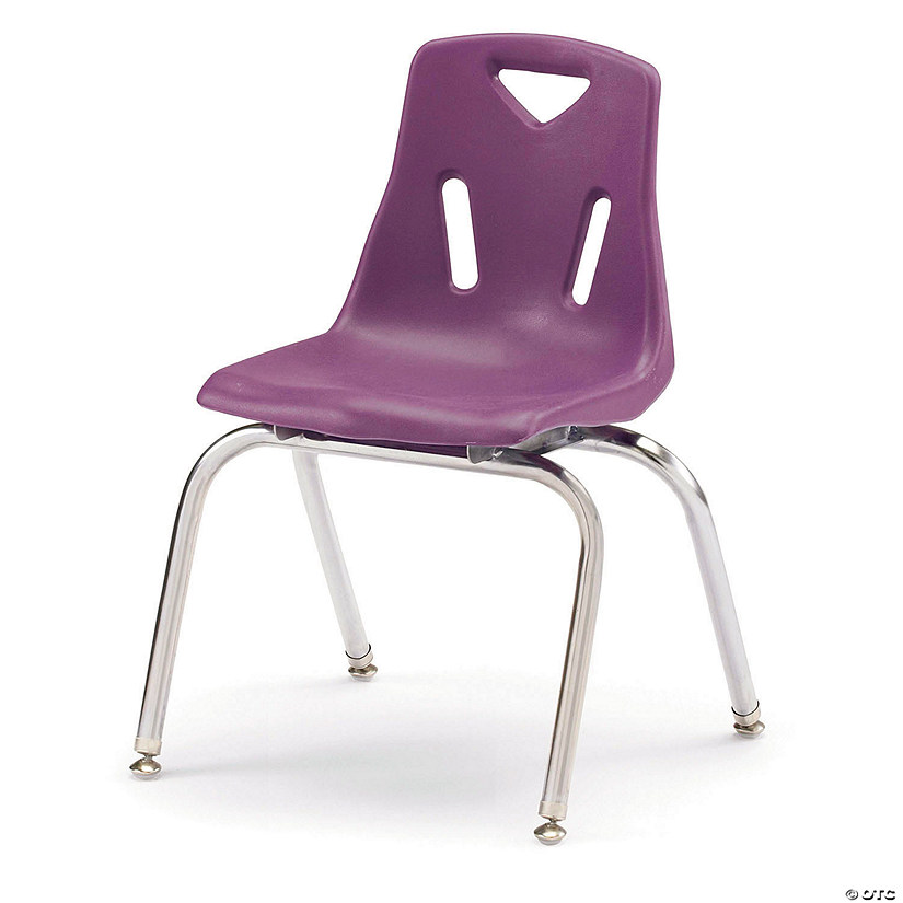Berries Stacking Chair With Chrome-Plated Legs - 16" Ht Image