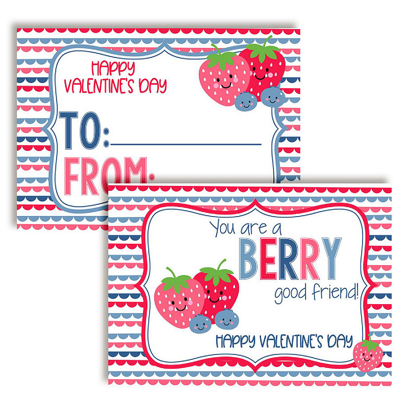 Berry Classroom Valentines 30pc. by AmandaCreation Image
