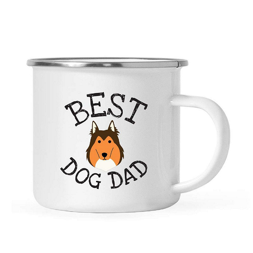 Best Dog Dad Collie 11oz Camp Mug Image