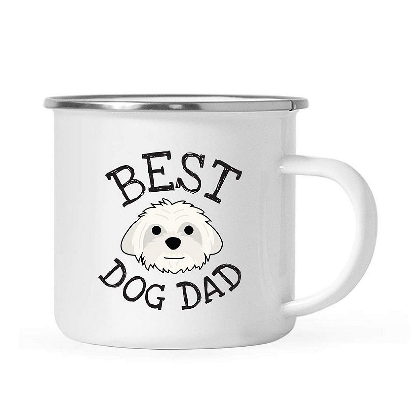 Best Dog Dad Maltese 11oz Camp Mug Image