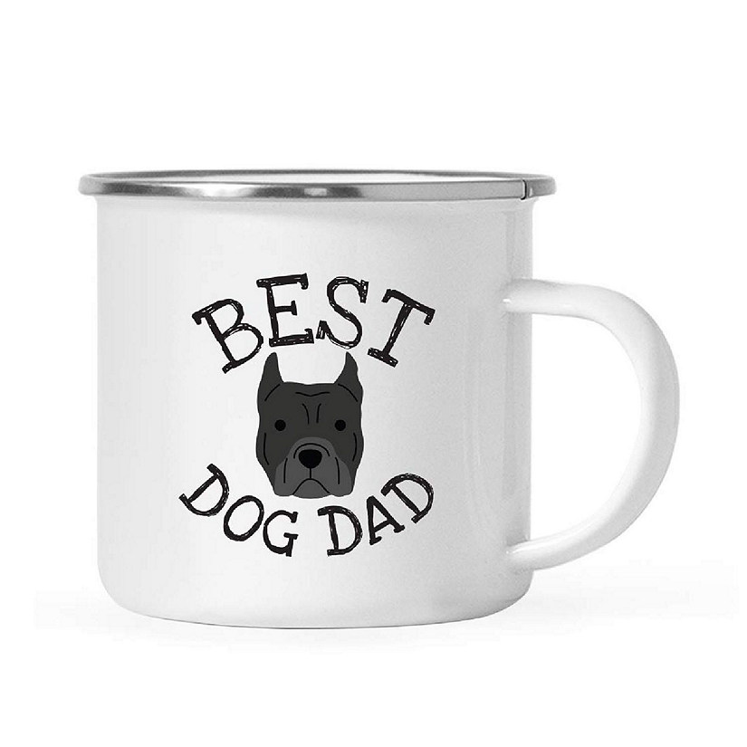 Best Dog Dad Pit Bull 11oz Camp Mug Image