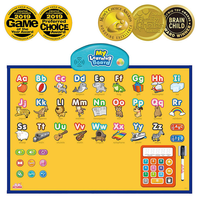 BEST LEARNING i-Poster My Learning Board - Interactive Talking Alphabet  Wall Chart | Oriental Trading