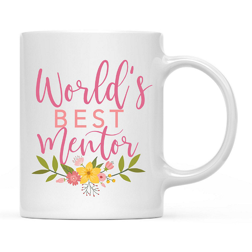 Best Mentor Floral Ceramic Mug Image