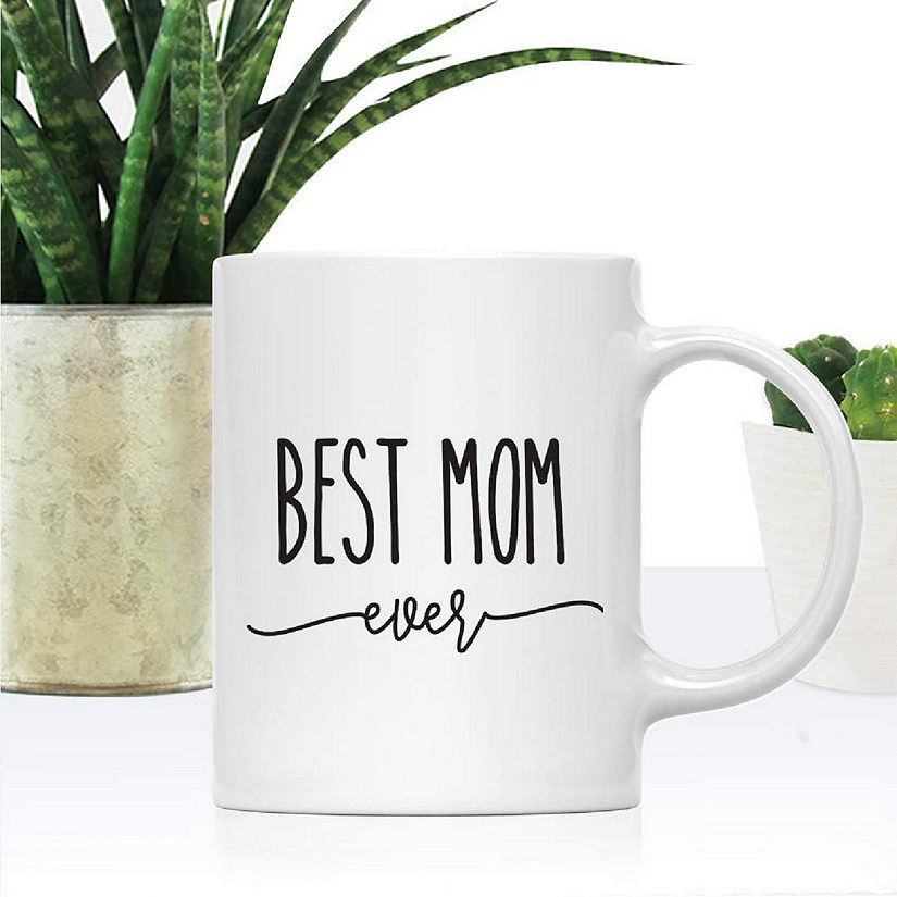 Best Mom Ever Floral Ceramic Mug Image