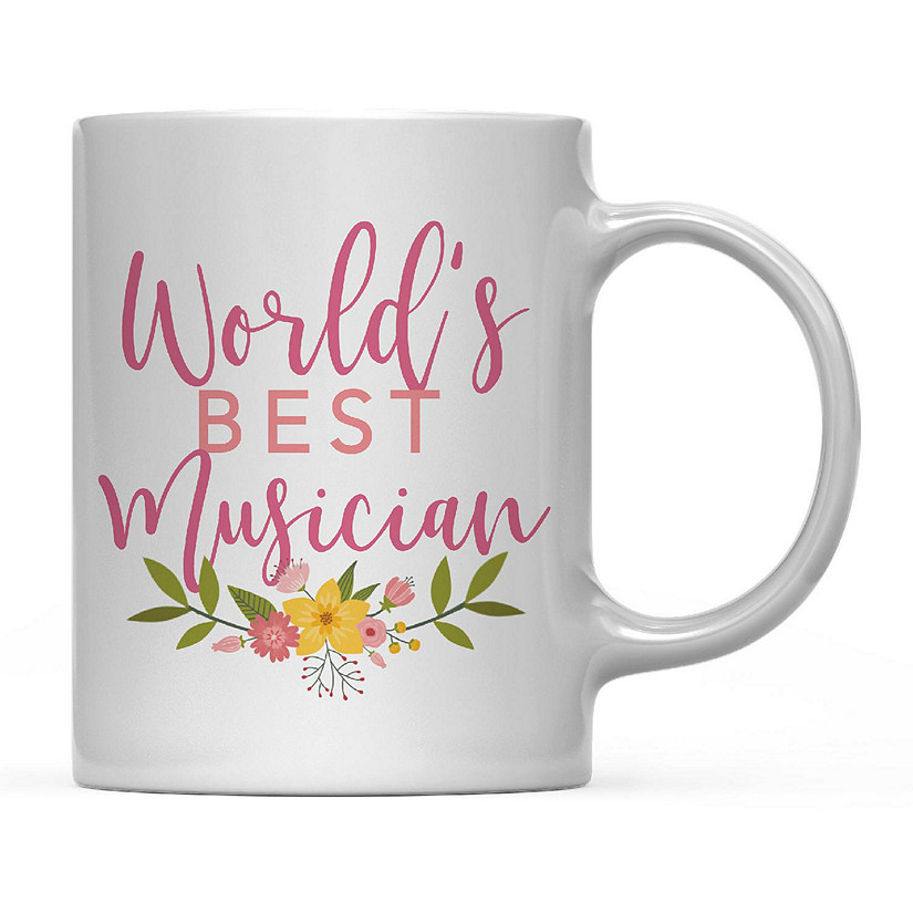 Best Musician Floral Ceramic Mug Image