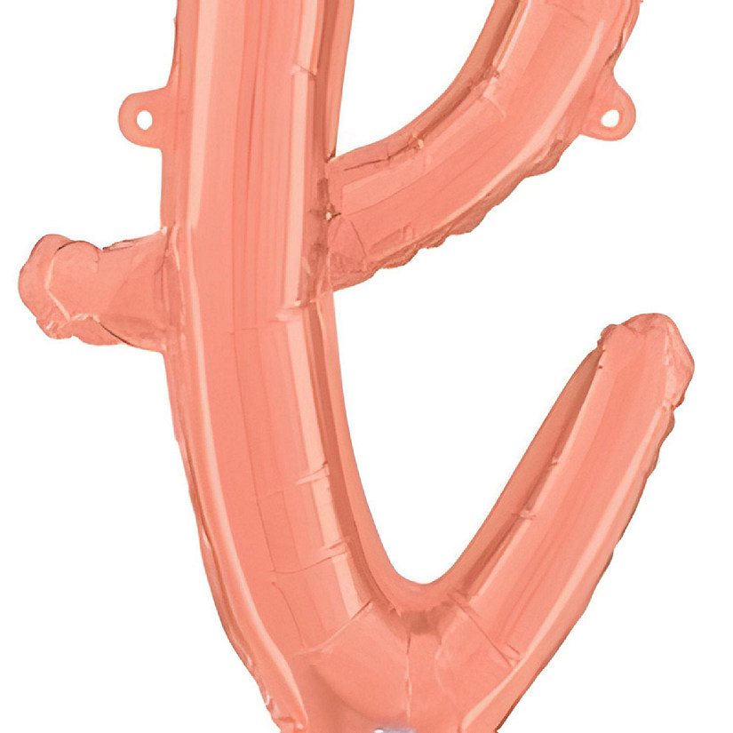 Betallic - 14" - Rose Gold - Script Letter l Balloon Image