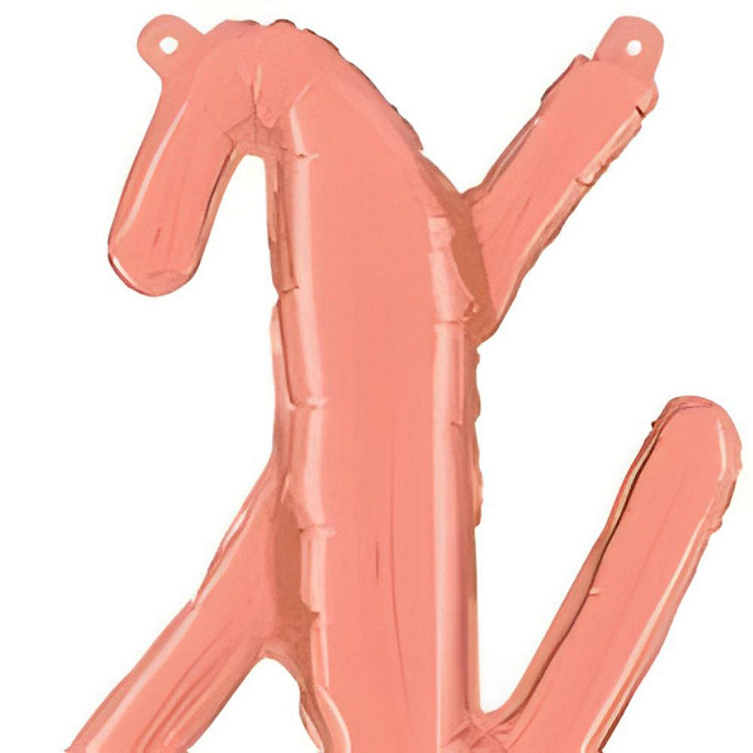 Betallic - 14" - Rose Gold - Script Letter x Balloon Image