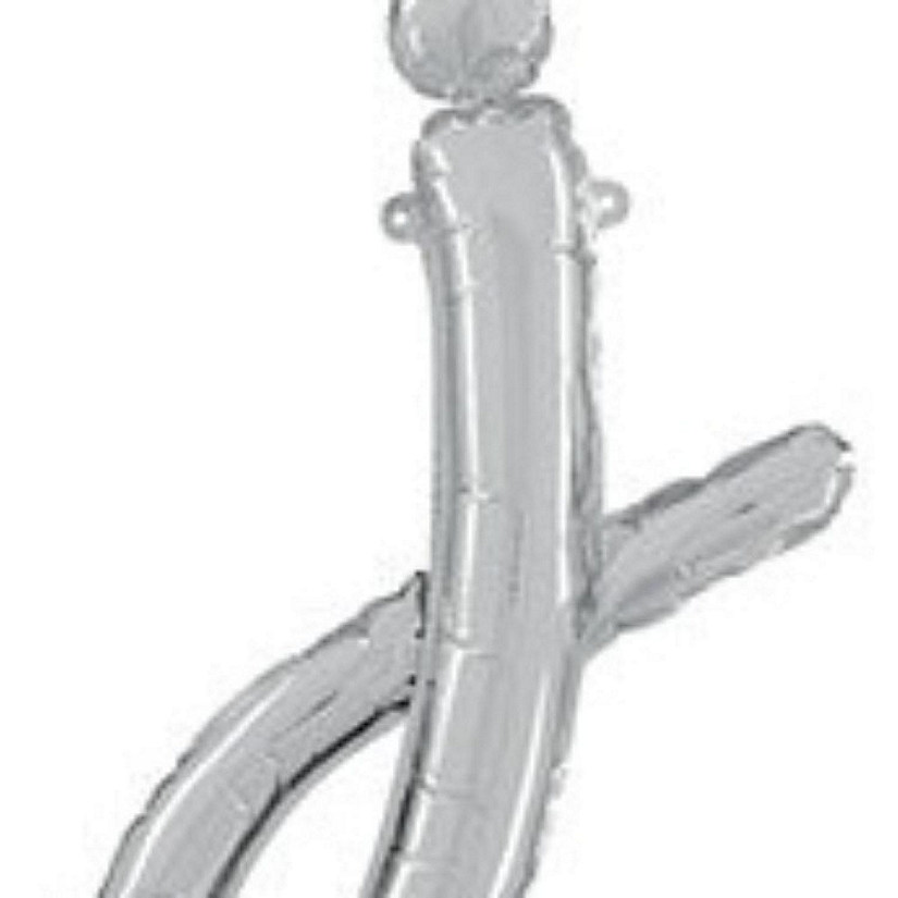 Betallic - 14" - SILVER Foil Balloon Script Letter j Image