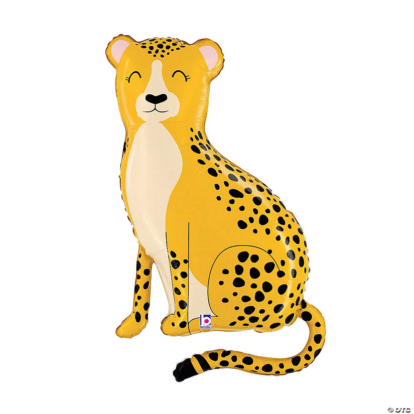 Betallic Cheetah-Shaped 40" Mylar Balloon Image