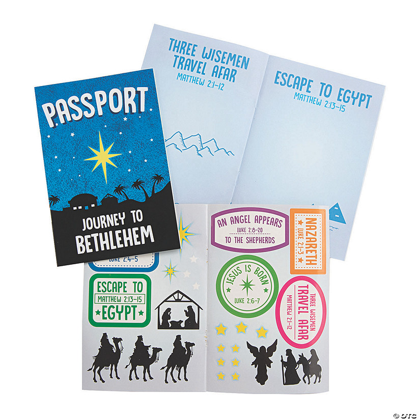 Bethlehem Passport Sticker Books - 12 Pc. Image