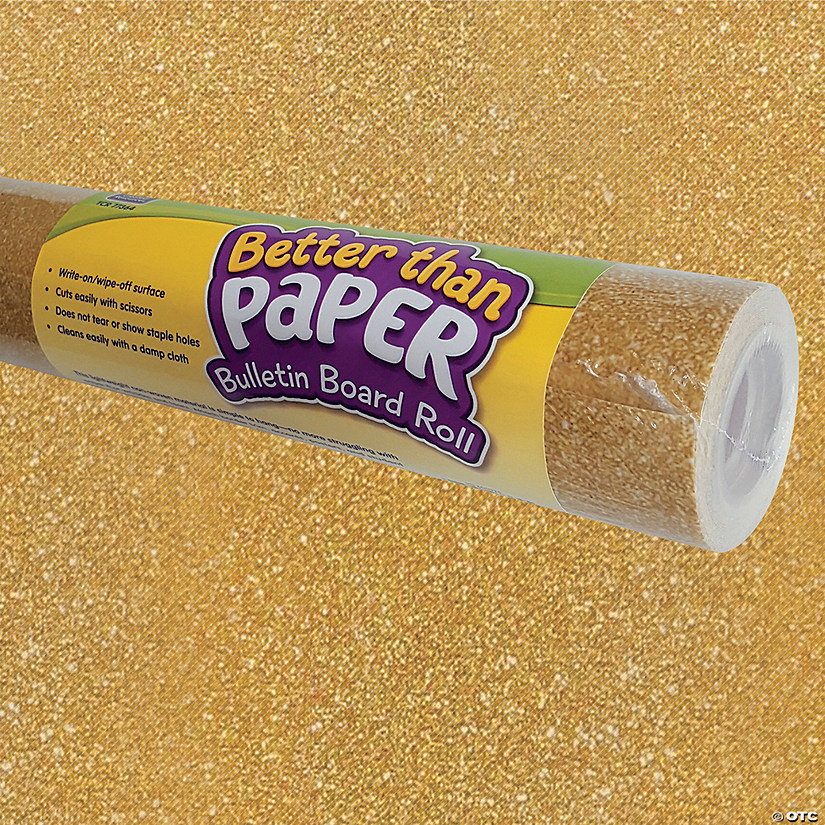 Better Than Paper ® Gold Shimmer Bulletin Board Roll