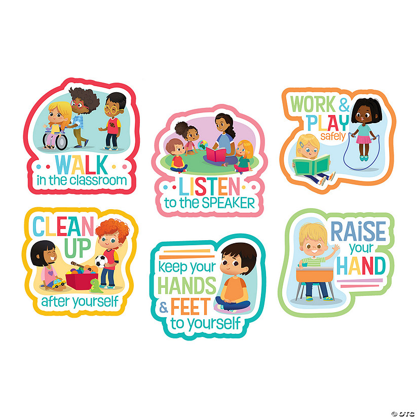 Better Together Class Rules Wall Cutouts - 6 Pc. Image