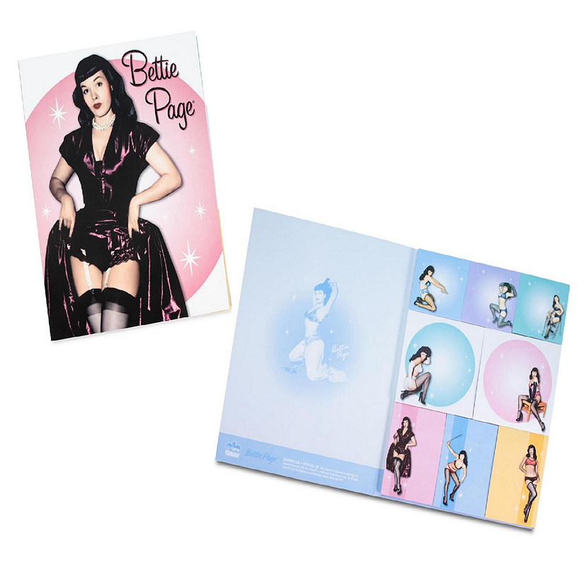 Bettie Page Sticky Note Book: Pink Image