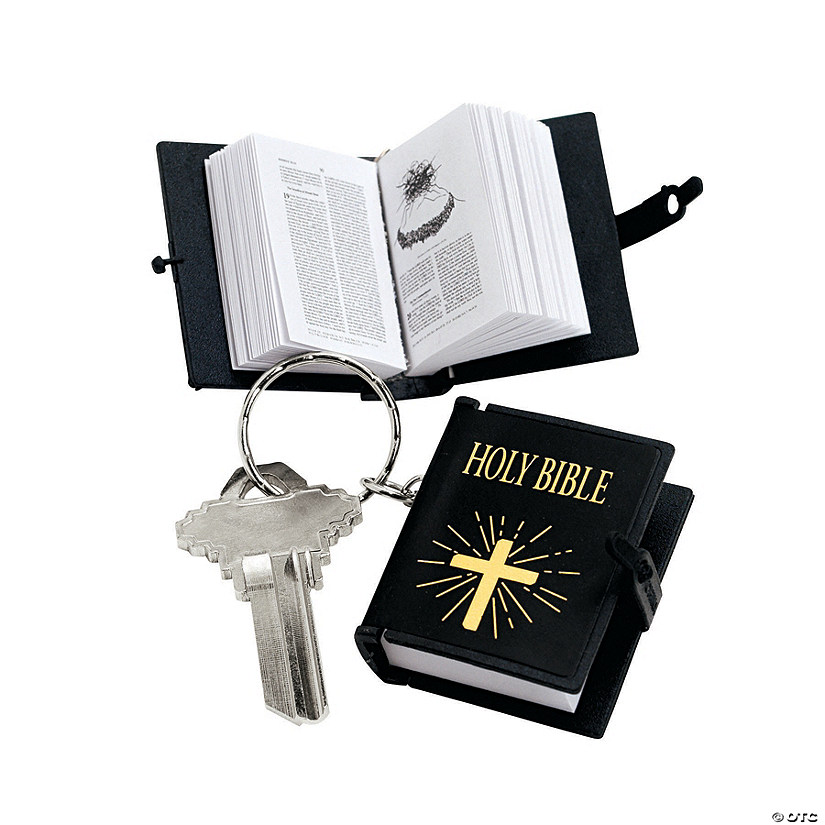 Bible Keychains - 12 Pc. Image
