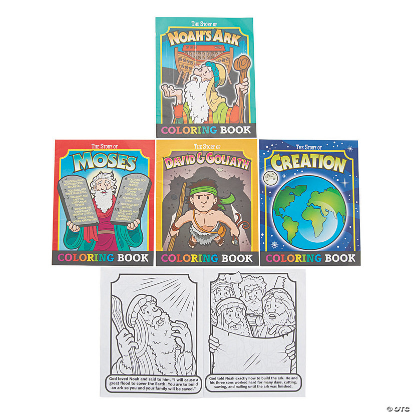 Bible Story Coloring Book Assortment - 12 Pc. Image