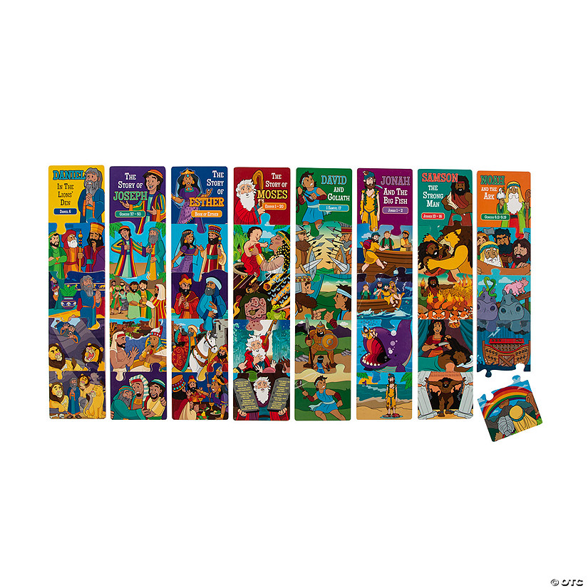 Bible Story Self-Checking Puzzles - Set of 8 Image