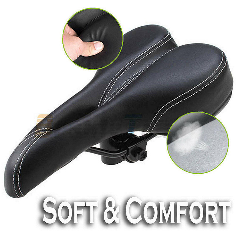 Bicycle Pro Road Saddle MTB Sport Hollow Seat Black soft Comfort Image