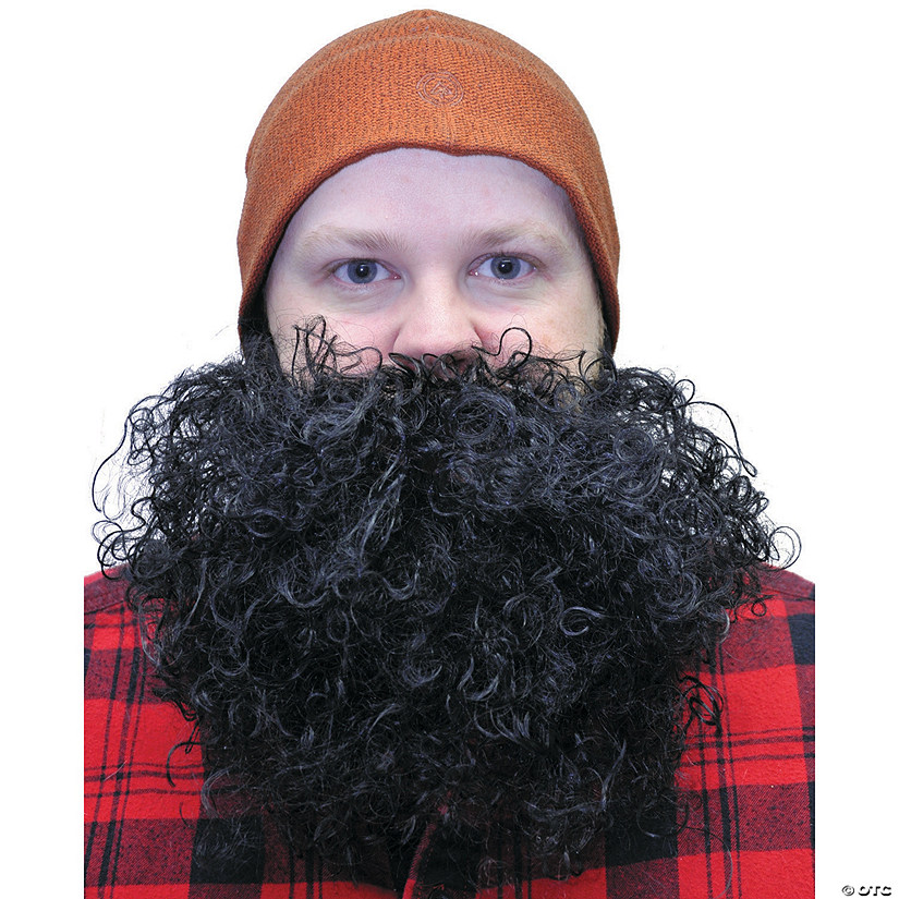 Big and Curly Black Beard Image