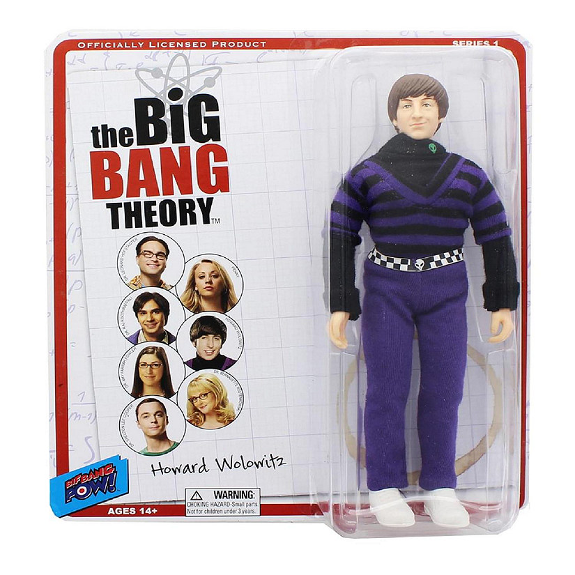 Big Bang Theory 8" Retro Clothed Action Figure, Howard (Purple Shirt) Image