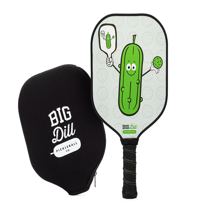 Big Dill Pickleball Co. Infinity Fiberglass Composite Pickleball Paddle with Cover - USA Pickleball Approved - Best Pickleball Paddles for Beginners Image