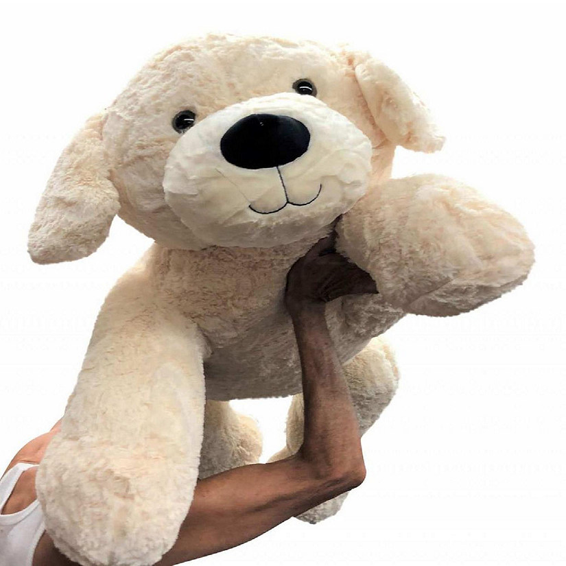 Big Plush Giant Stuffed Labrador Retriever Dog 4 Feet Long Soft 48 inches 122 cm Image