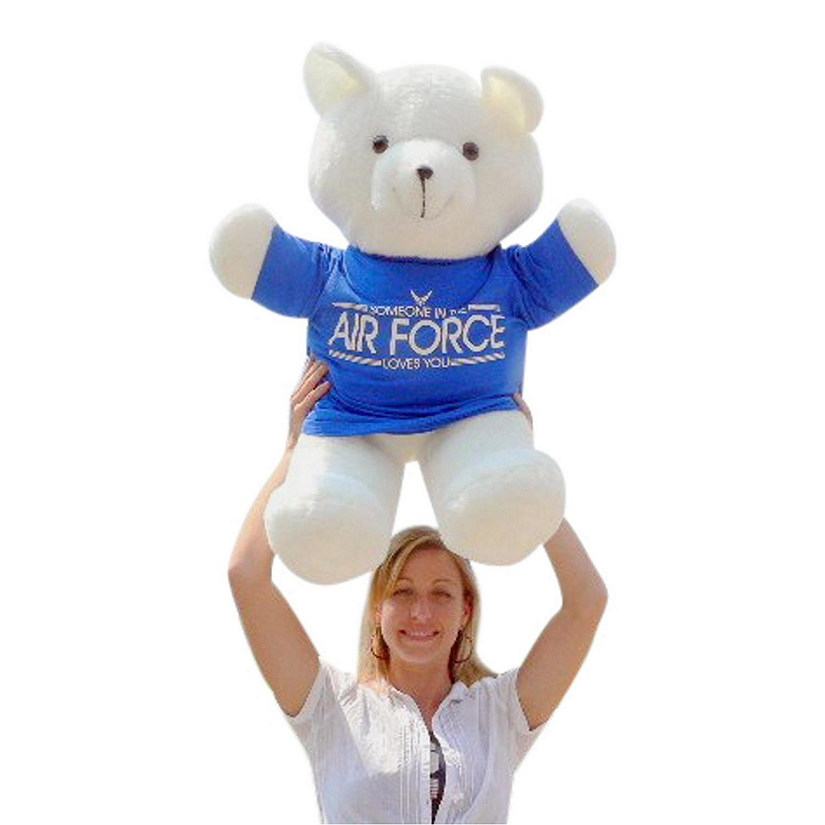 Big Teddy Giant Bear 36 Inches TShirt Someone in the Air Force Loves You Image