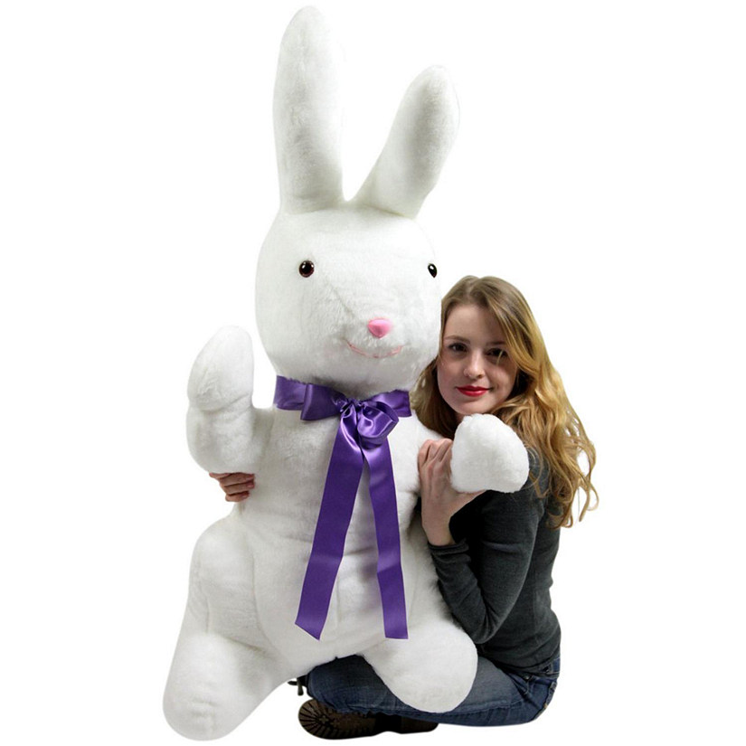 Big Teddy Giant Stuffed Bunny 42 Inch Plush Rabbit White Image