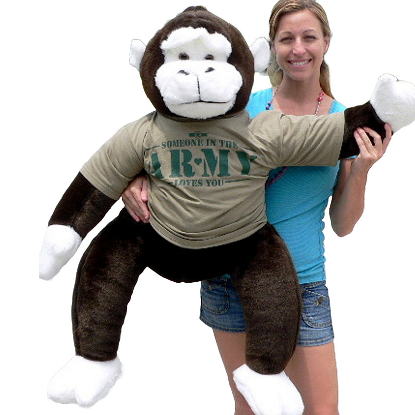 Big Teddy Gorilla 40-inch Giant Monkey Someone in the Army Loves You tshirt Image