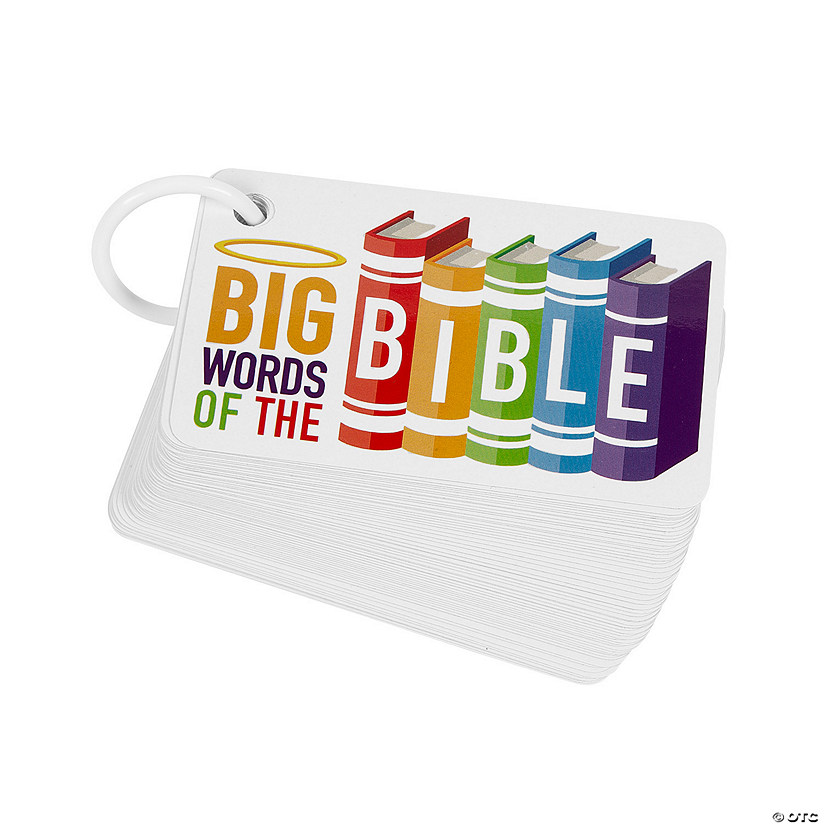 Big Words of the Bible Cards on a Ring - 6 Pc. Image