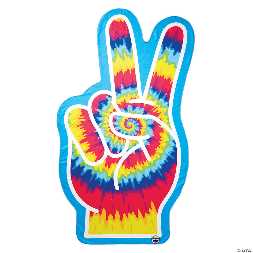 BigMouth Peace Fingers Beach Blanket Image