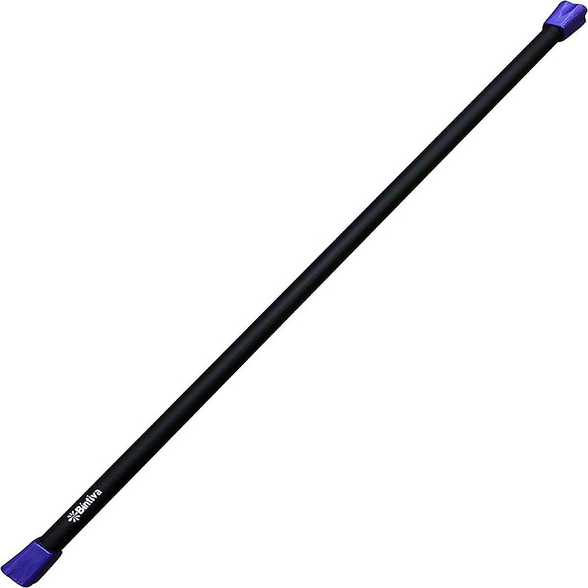 Bintiva Workout Bar - Padded Exercise Weighted Total Body Bar - 8Lb Image