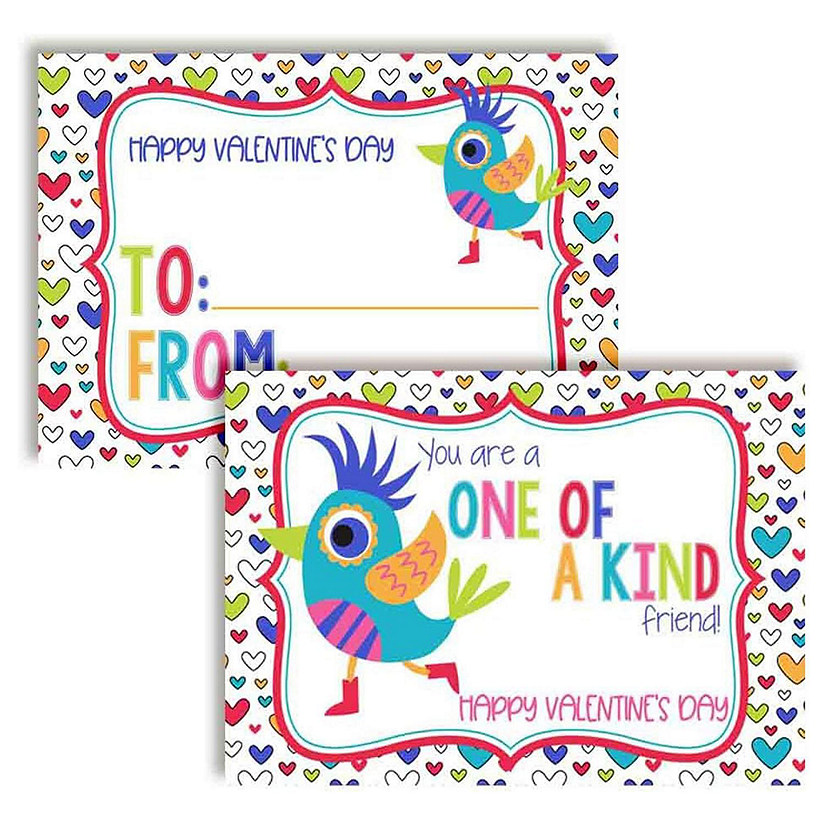 Bird Classroom Valentines 30pc. by AmandaCreation Image