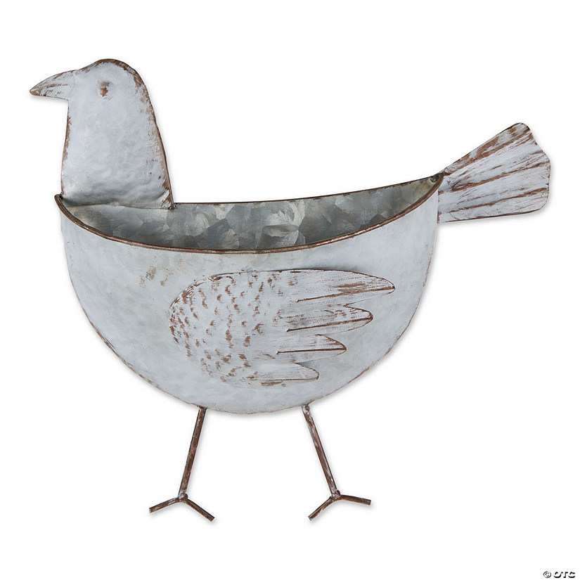 Bird Galvanized Wall Planter Image