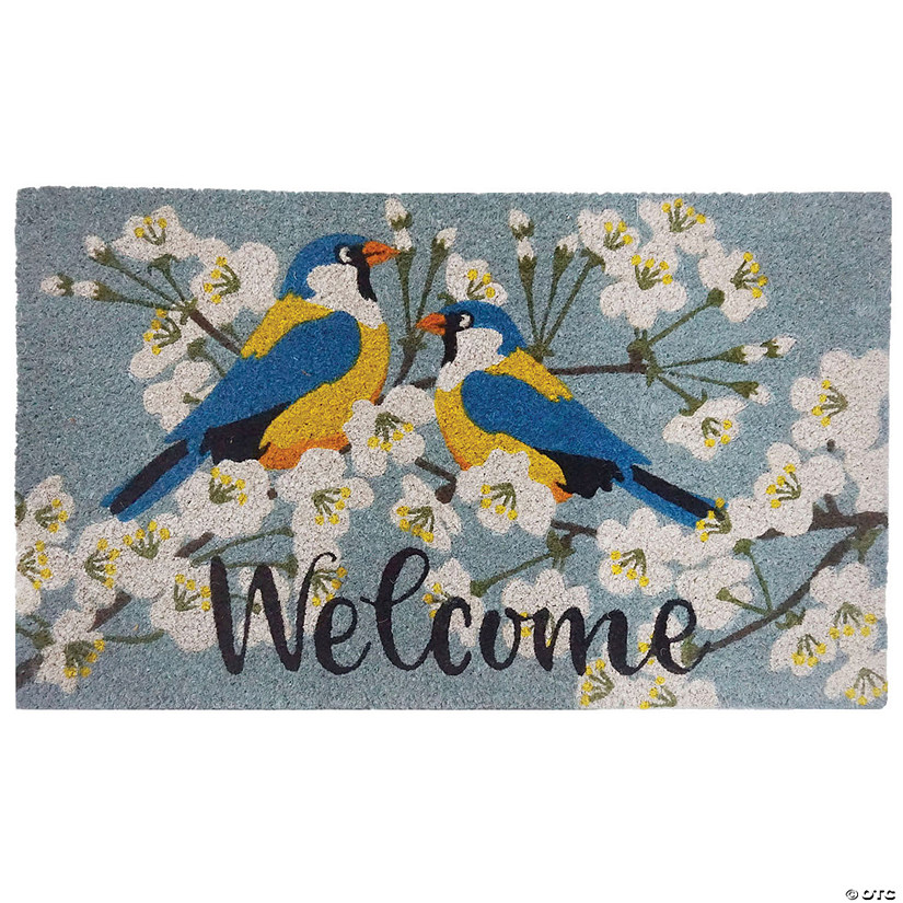 Birds &amp; Blossoms Coir Mat Image