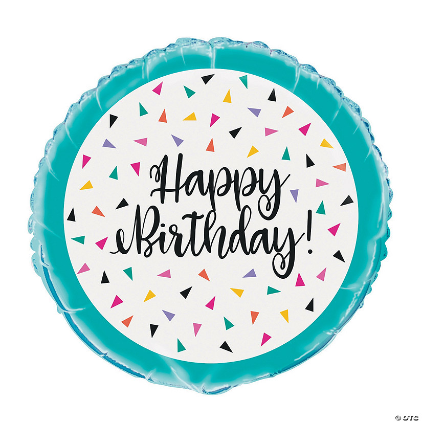 Birthday Confetti 18" Mylar Balloon Oriental Trading