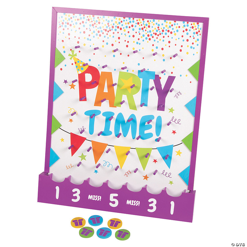 Birthday Disc Drop Game Image