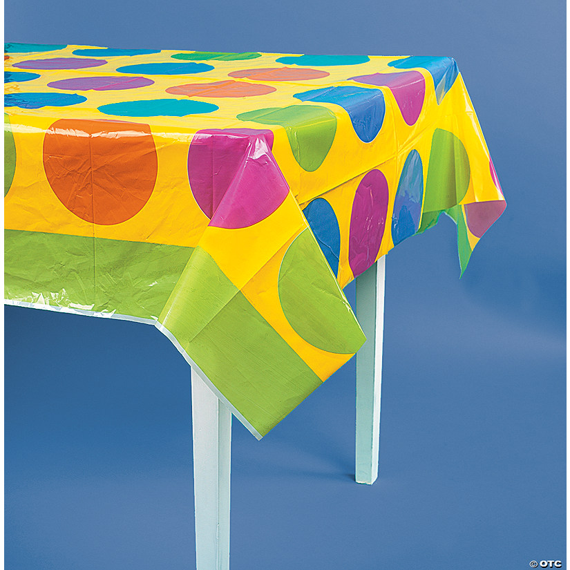 Birthday Fun Dots Tablecloth Discontinued