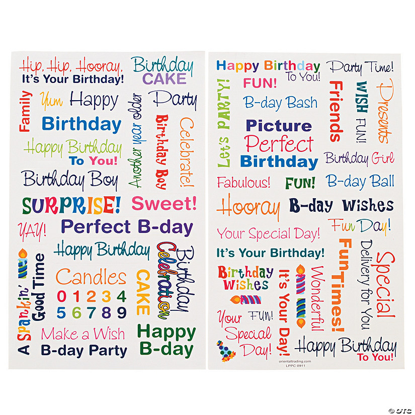 birthday stickers discontinued