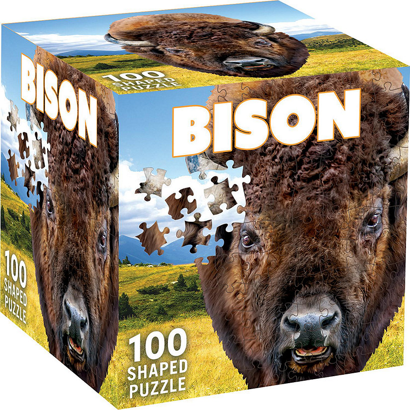 Bison 100 Piece Shaped Jigsaw Puzzle Image