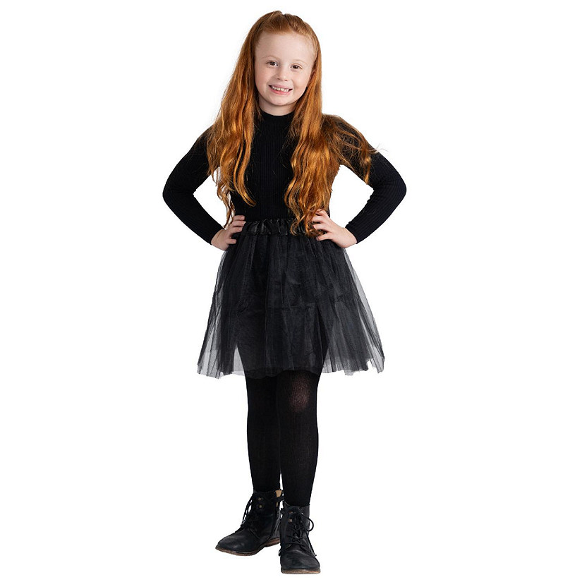 Black 4 Layered Tutu Skirt Costume Image